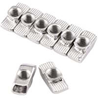 Akozon 50pcs T-ranura Tuercas de Cabeza de Martillo Tuercas de Carredera en T Acero de Carbono para Perfil de Aluminio…
